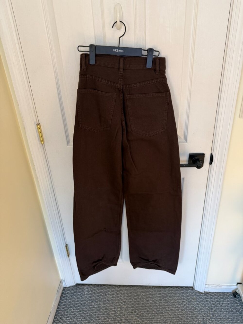 Zara TRF Extra Wide Leg High Waist Jeans in Brown - Picture 3 of 7